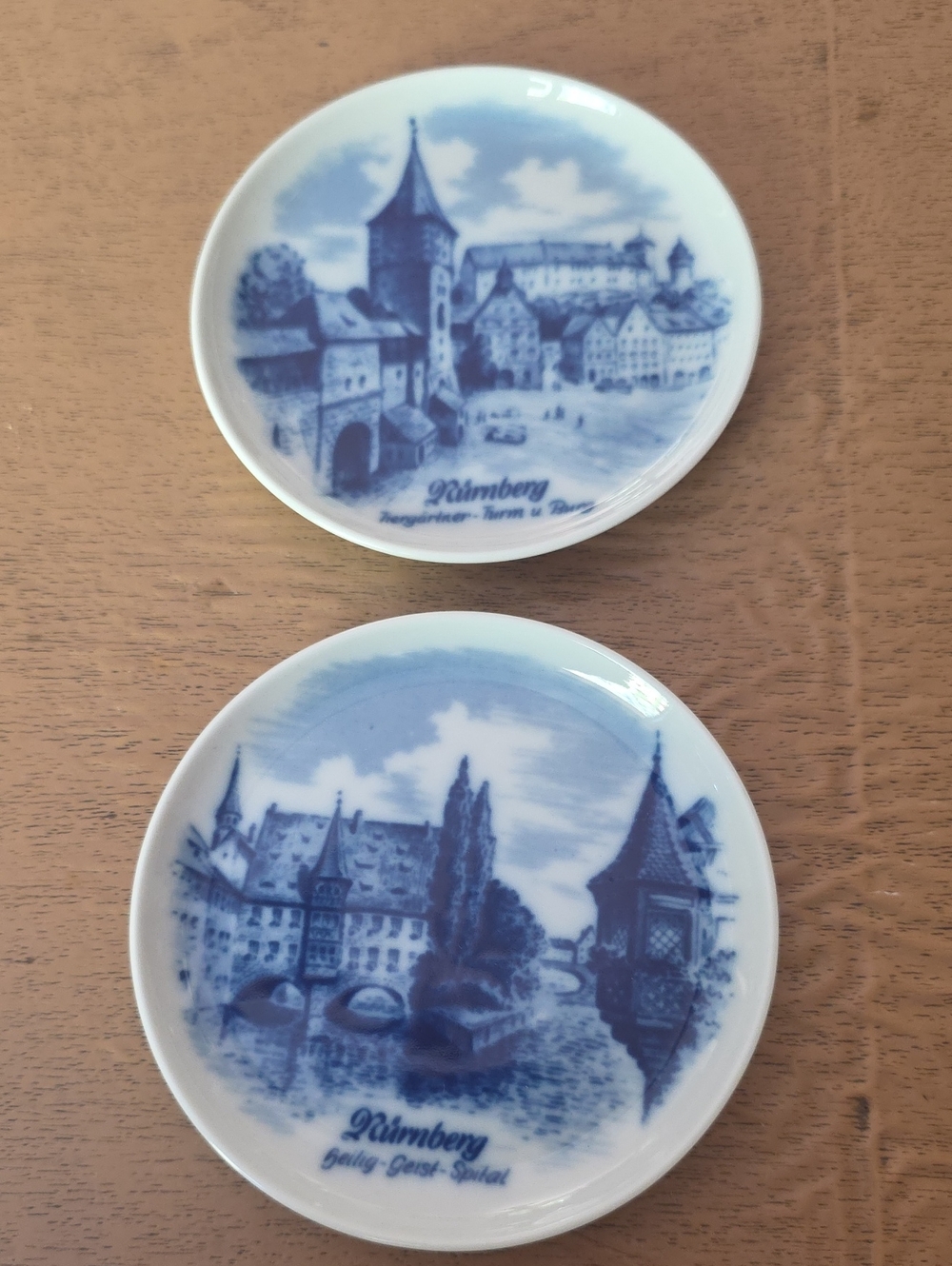 Blue and White Nurnberg Decorative Wall Plates set - Porcelain Home Art
